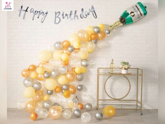 Champagne theme decoration
