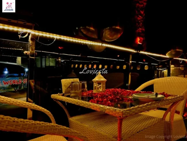 Romantic Dinner On Airplane Wing Rohini Delhi 004