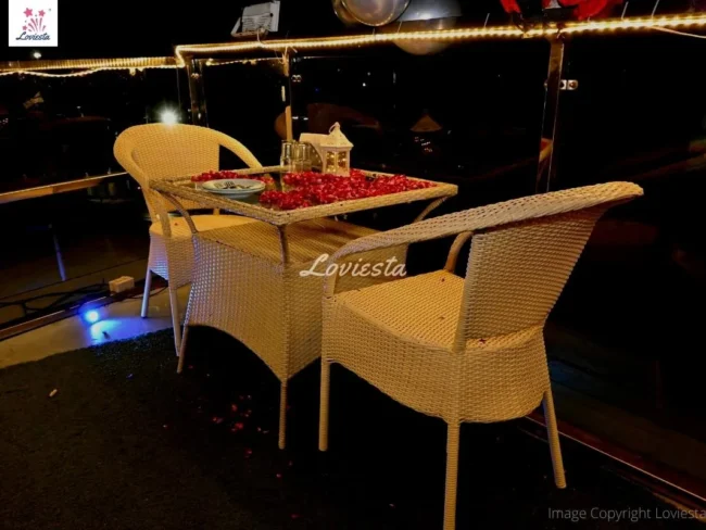 Romantic Dinner On Airplane Wing Rohini Delhi 006