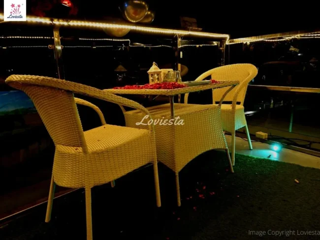 Romantic Dinner On Airplane Wing Rohini Delhi 007