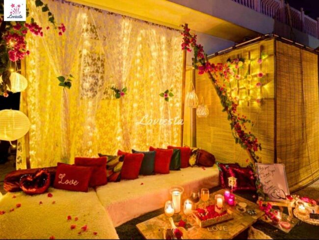 Romantic Fairytale Fountain Candlelight Dining on Rooftop, Jaipur 003