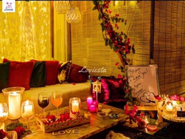 Romantic Fairytale Fountain Candlelight Dining on Rooftop, Jaipur 004