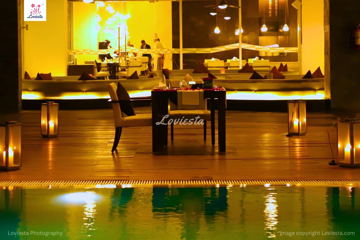 Private Poolside Candlelight Dinner At Vivanta 008