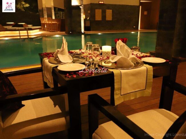 Private Poolside Dinner In Vivanta Delhi