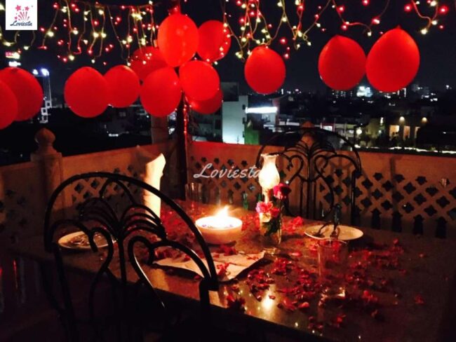 Private Rooftop Candlelight Dinner, Jaipur 002