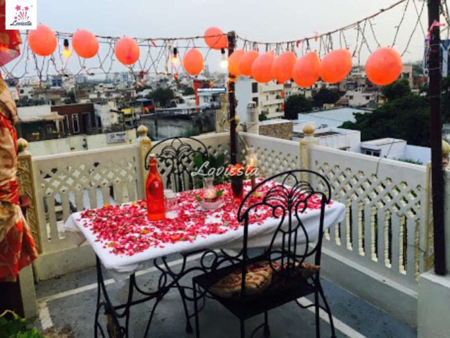 Private Rooftop Candlelight Dinner, Jaipur 004