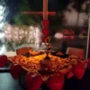 Romantic Candlelight Dinner With Glass Waterfall View In Hyderabad