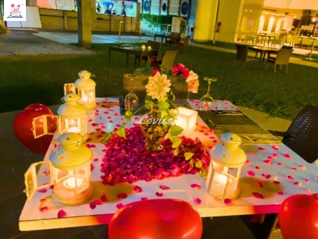 Romantic Outdoor Candlelight Dinner At Ellaa Hotel Gachibowli, Hyderabad 001 Romantic Outdoor Candlelight Dinner At Ellaa Hotel Gachibowli, Hyderabad