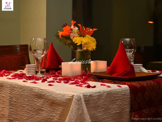 Romantic Candlelight Dinner At Vasant Kunj Loviesta 002 Royal Candlelight Dinner At Vasant Kunj In South Delhi