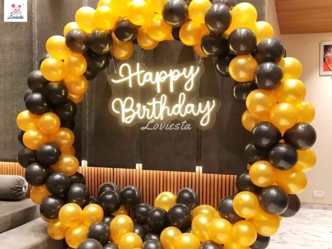 Metallic Balloon Ring Decoration Loviesta 0012