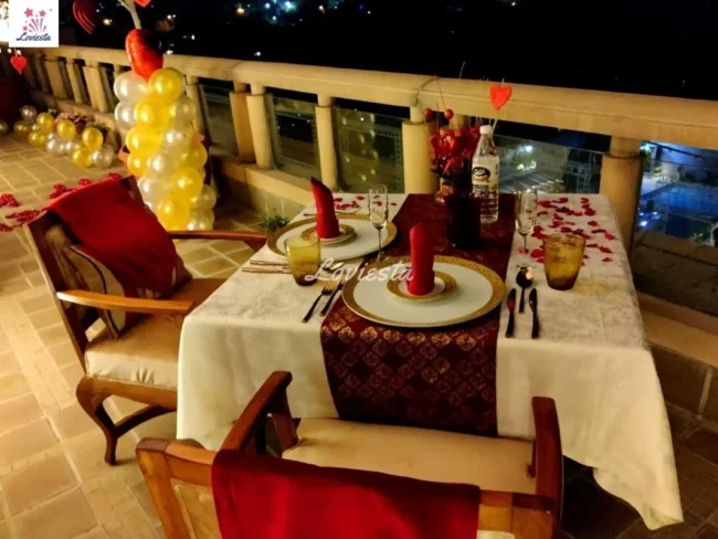 Private Balcony View Dinner Jaypee Continental Vasant Loviesta 001 Private Balcony View Dinner Jaypee Continental Vasant