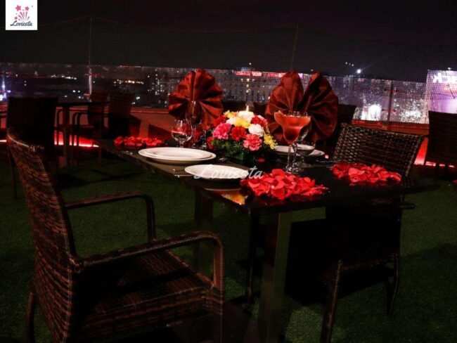 Rooftop candlelight dinner in bangalore 002