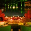 Valentines Amusing Poolside Candlelight Dinner At The Umrao, New Delhi