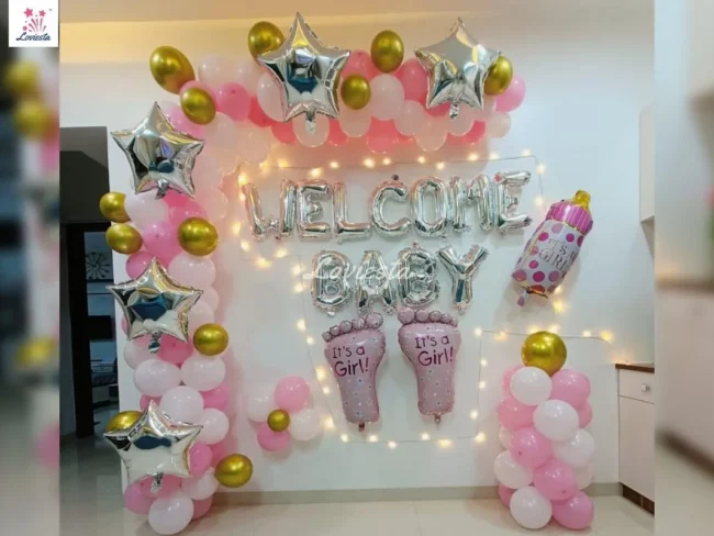 Welcome baby theme decoration loviesta 001 Welcome baby theme decoration