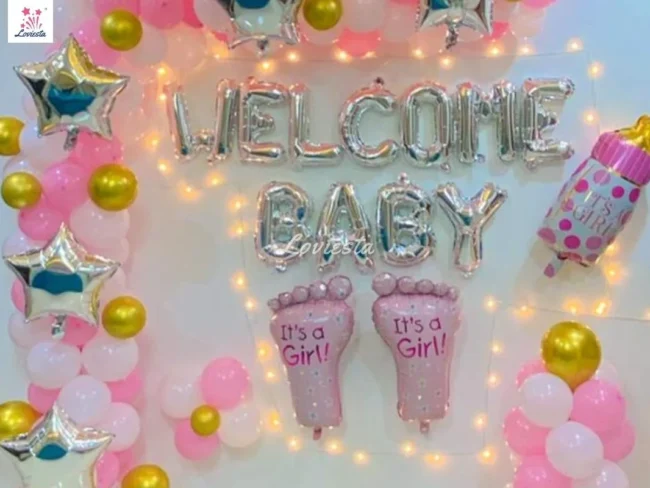 Welcome baby theme decoration loviesta 002