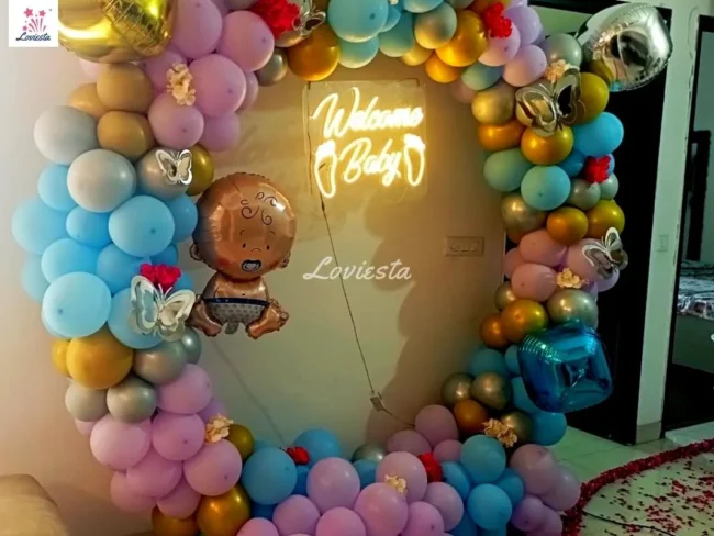 Welcome Baby Ring Decoration At Home Loviesta 05