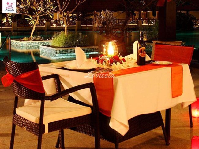 Open Air Romantic Dinner At 5 Star Hotel In Bangalore 001 Open Air Romantic Dinner At 5 Star Hotel In Bangalore
