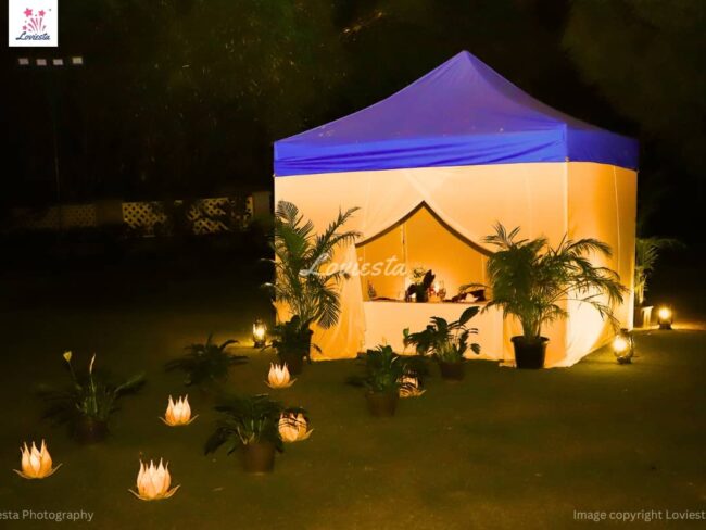 Private Garden Cabana Candlelight Dinner At Lalit Ashok, Bangalore