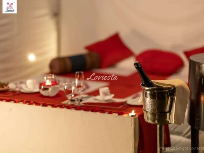 Private Garden Cabana Candlelight Dinner In Bangalore 006