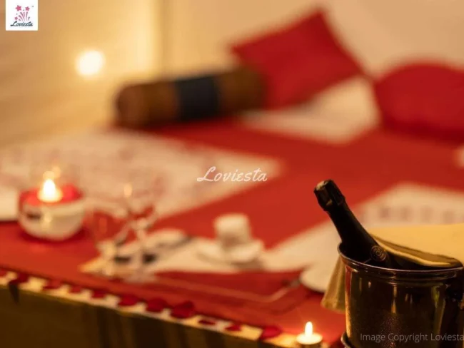 Private Garden Cabana Candlelight Dinner In Bangalore 007