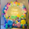 Colorful Pastel Balloon Ring Decoration In Delhi/NCR