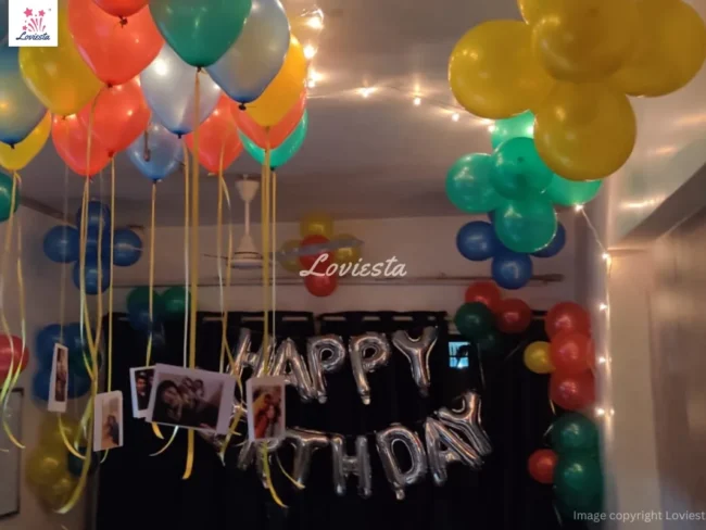 Multi Color Balloon Decoration Loviesta 002