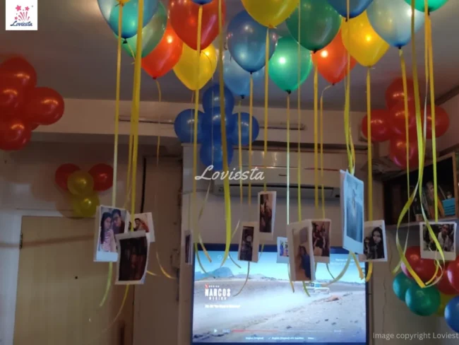 Multi Color Balloon Decoration Loviesta 004