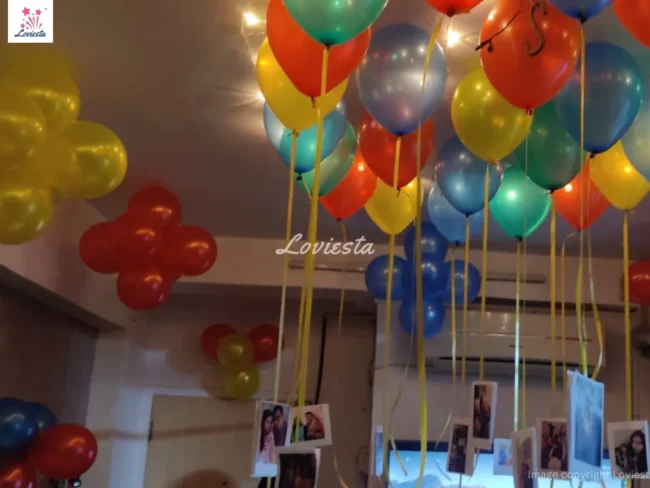 Multi Color Balloon Decoration Loviesta 005