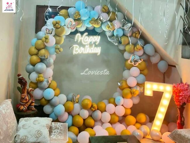 Butterfly Theme Balloon Ring Decoration