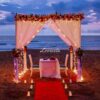 Exquisite Floral Cabana Candlelight Dinner At Beach In Goa