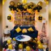 Gold & Black Birthday Theme Decoration