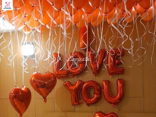 Love Proposal Decoration At HomeHotel Room 003