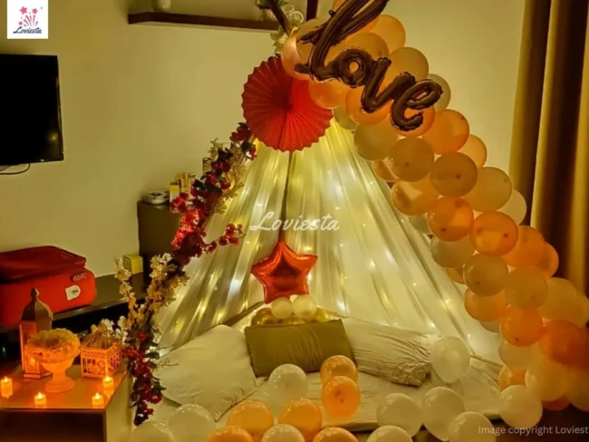 Love canopy decoration