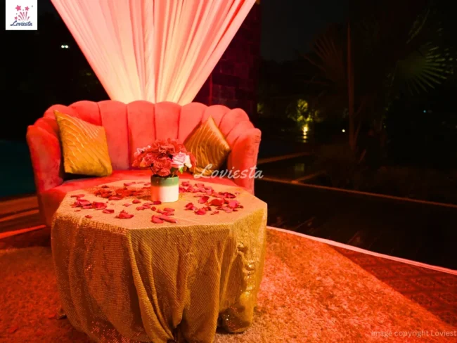 Private Poolside Cabana Candlelight Dinner In Vivanta Dwarka Sector 21 005