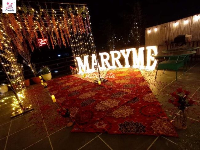 Grand Marry Me Proposal Decoration 002