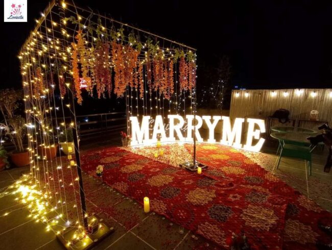 Grand Marry Me Proposal Decoration 003