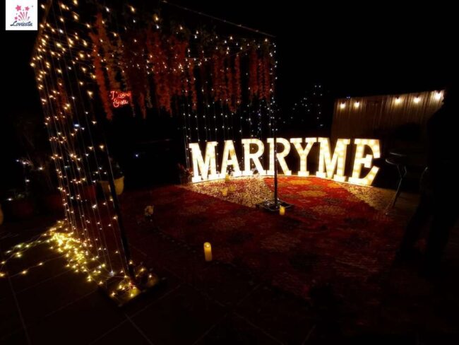 Grand Marry Me Proposal Decoration 004