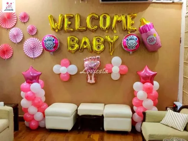 Adoring Welcome Baby Theme Decoration