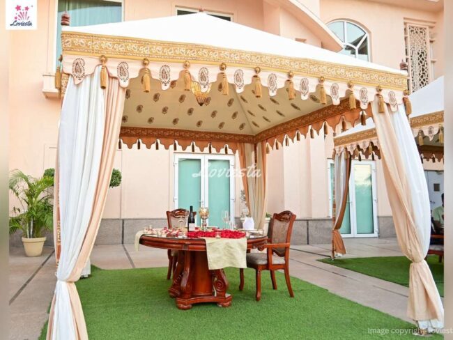 Open air cabana dinner In The Umrao 0015 Open air cabana dinner In The Umrao