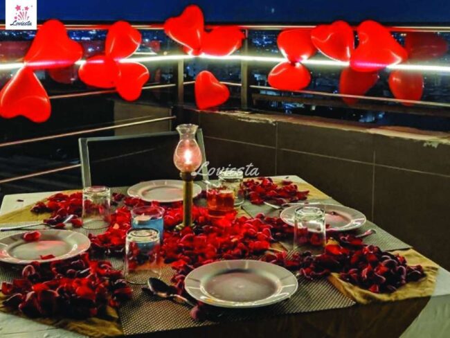 Amusing Rooftop Candlelight Dinner In Hyderabad