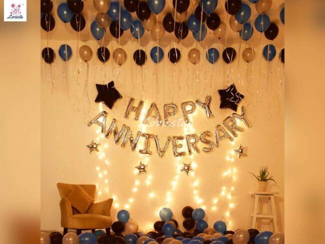 Happy Anniversary Decoration At Home 001 Happy Anniversary Decoration At Home