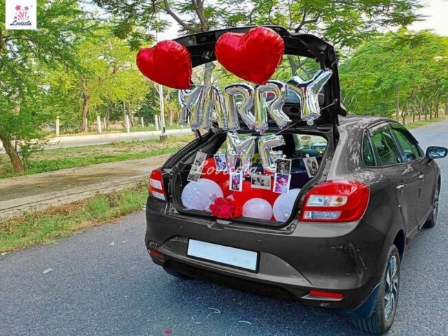 Marry Me Car Boot Decoration By Loviesta 003