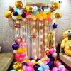 Multi-Color Balloon Wall Decoration For Birthday At Home