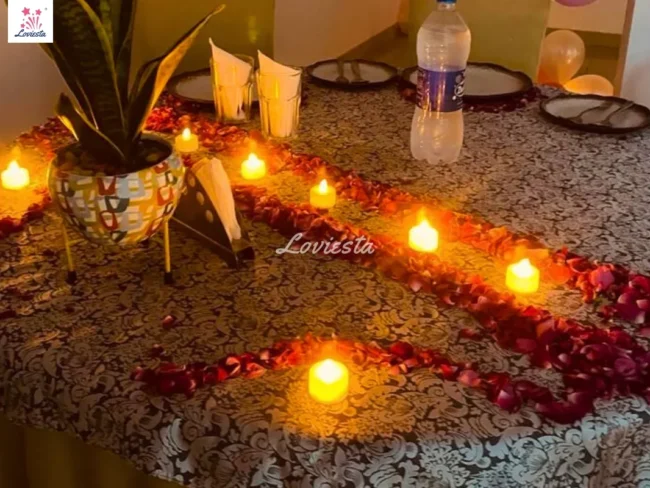 Private Candlelight Dinner & Movie Screening In Gurugram 003