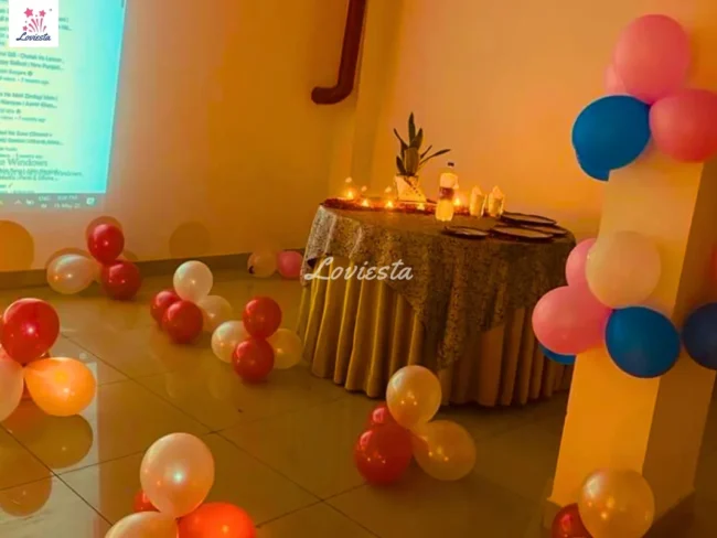 Private Candlelight Dinner & Movie Screening In Gurugram 005