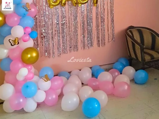 Cute Half Arch Welcome Baby Balloon Decoration 003