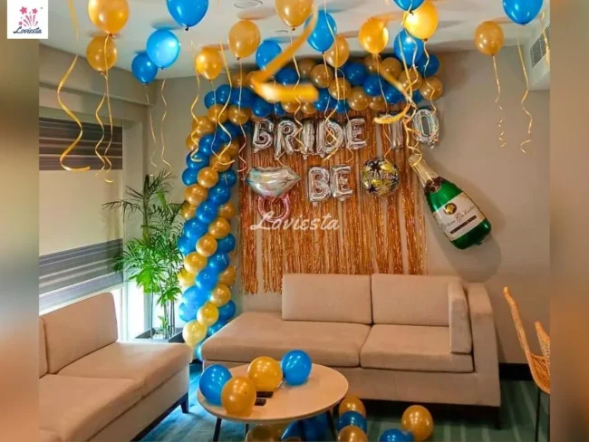 Half Arch Bride To Be Balloon Decoration At Home 002