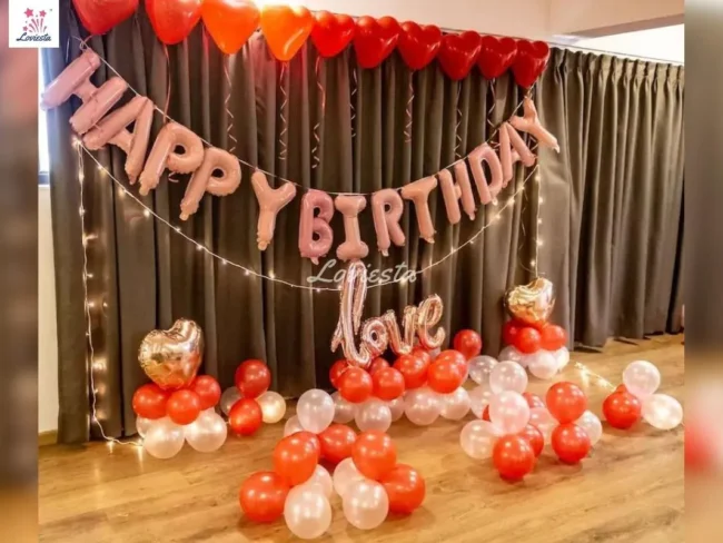 Romantic Happy Birthday Decoration At Home 002