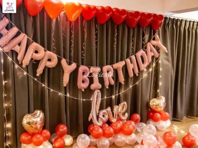 Romantic Happy Birthday Decoration At Home 003