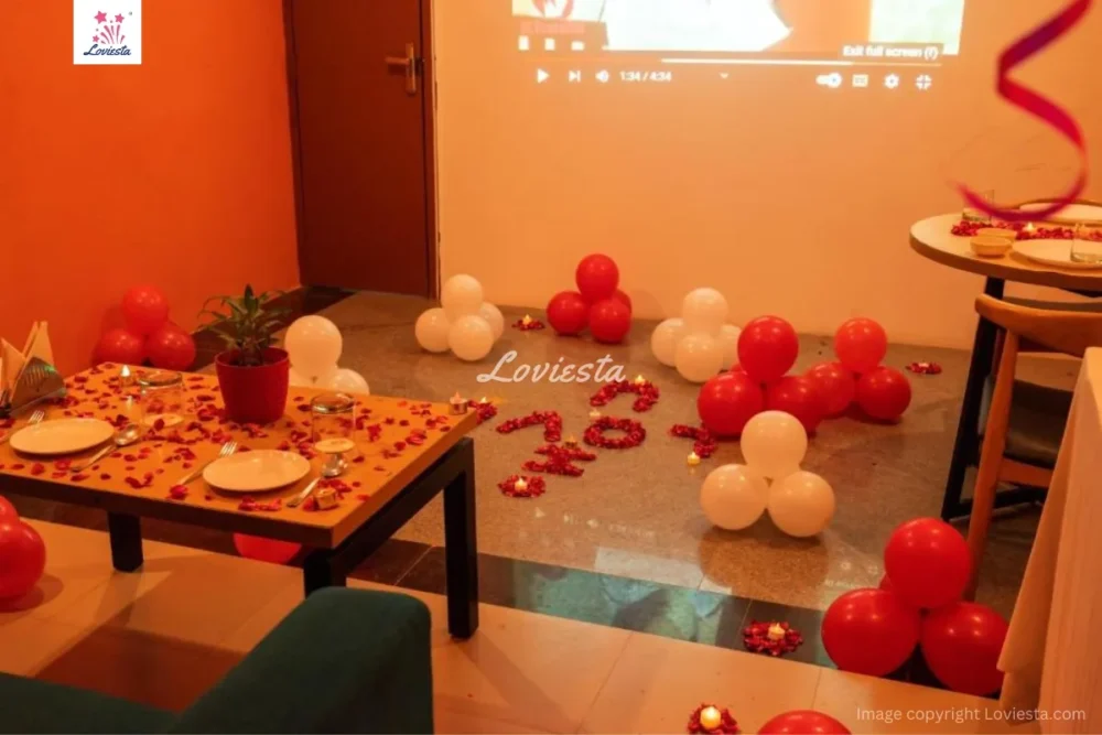 Private Candlelight Dinner With Movie Screening In Sector 52, Gurugram